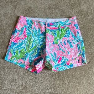 NWOT Lilly Pulitzer Vibrant Pink and Blue Women's Shorts